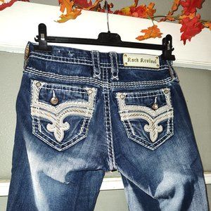 Rock Revival size 26 skinny mid rise Janelle stretch